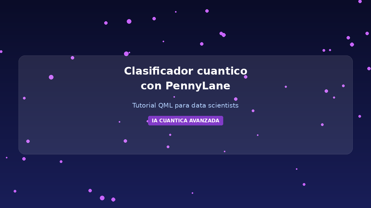 Clasificador cuántico con PennyLane: tutorial de QML paso a paso