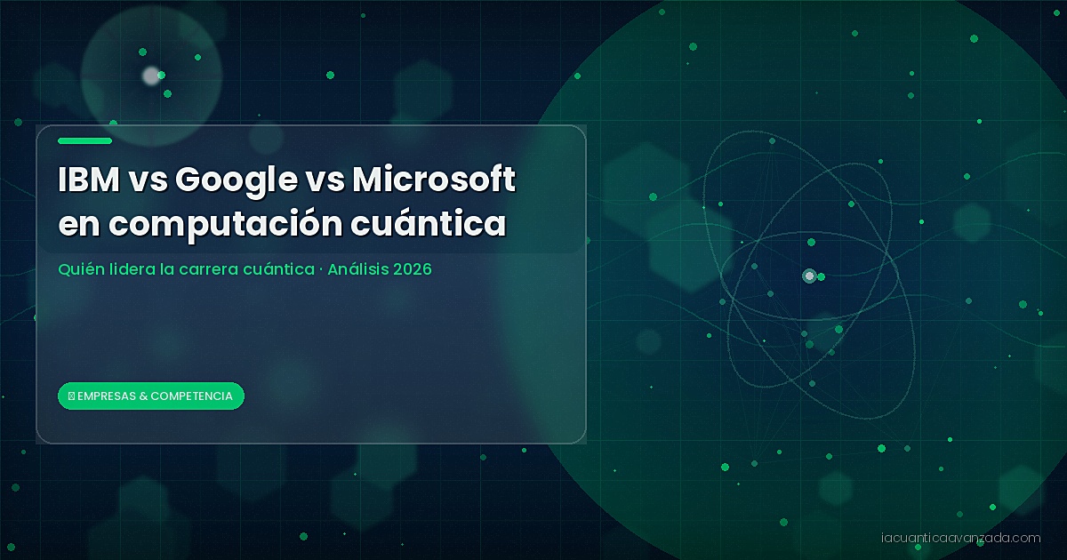 IBM vs Google vs Microsoft Cuántica 2026: Quién