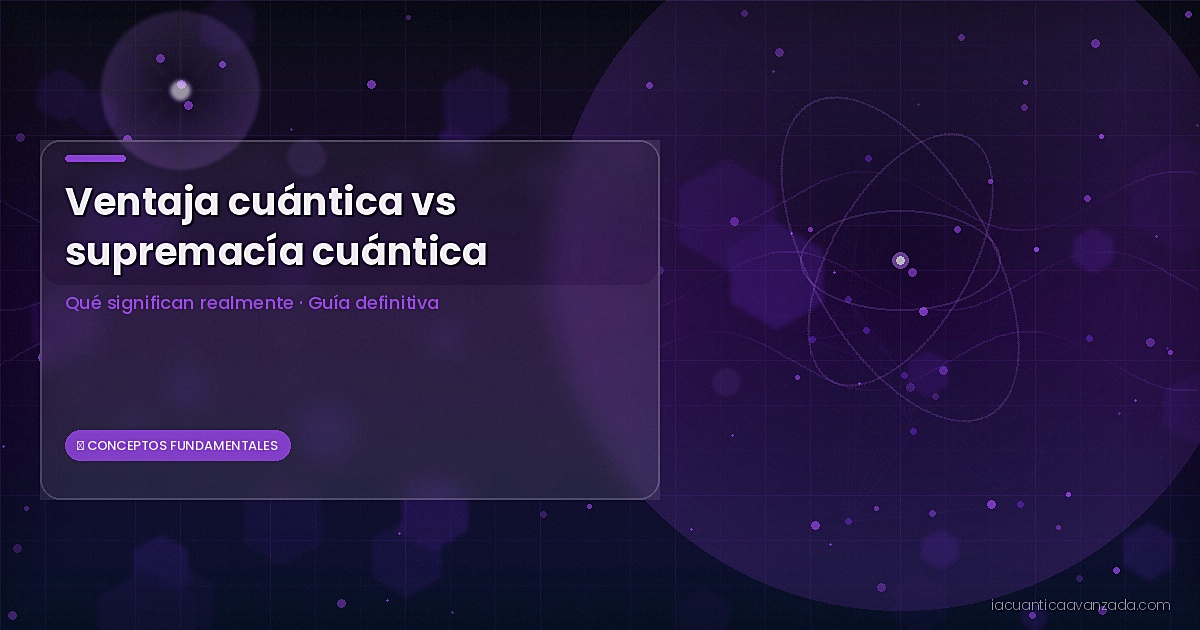 Ventaja Cuántica vs Supremacía Cuántica: Diferencias 2026