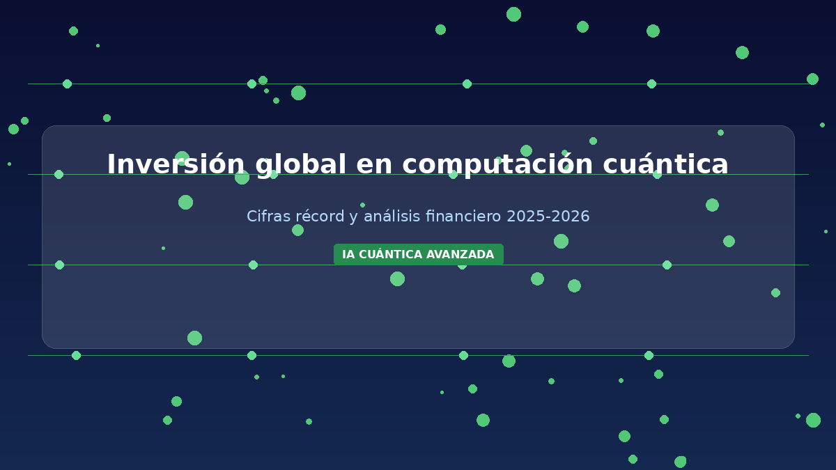 Inversión Global en Cuántica 2025-2026: Cifras