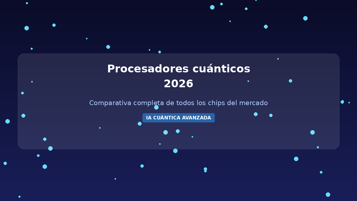 Procesadores cuánticos 2026: comparativa de todos los chips actuales
